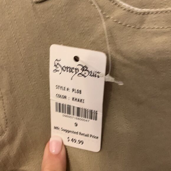 Honey Bun khaki skinny ankle jeans Size 9 NWT - Picture 6 of 8